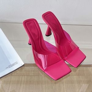 ❤️GLAM GIRL HAWT PINK VERONICA MULES☆